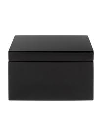Komplet pudełek do przechowywania Kylie, 2 elem., Płyta pilśniowa (MDF), Czarny, jasny szary, Komplet z różnymi rozmiarami