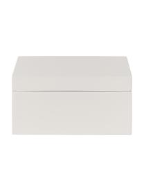 Set 2 scatole portaoggetti Kylie, Pannello di fibra a media densità (MDF), Nero, grigio chiaro, Set in varie misure