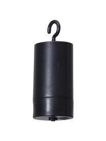 Mobiel hanglamp Bowl met tijdschakelaar, Lampenkap: glas, Fitting: kunststof, Amberkleurig, transparant, zwart, Ø 13 x H 18 cm