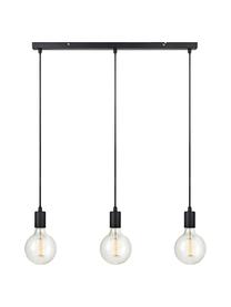 Pendelleuchte Sky, Baldachin: Metall, lackiert, Schwarz, B 75 x H 160 cm