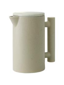 Czajnik z ceramiki Yana, 1 l, Ceramika, Beżowy, nakrapiany, Ø 11 x W 19 cm, 1 l