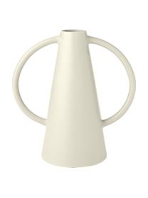 Vaso di design Frigya, Gres, Bianco crema, Ø 6 x Alt. 31 cm