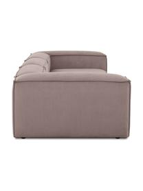Modulares Sofa Lennon (4-Sitzer) aus Cord, Bezug: Cord (92% Polyester, 8% P, Gestell: Massives Kiefernholz, FSC, Füße: Kunststoff, Cord Braun, B 327 x T 119 cm