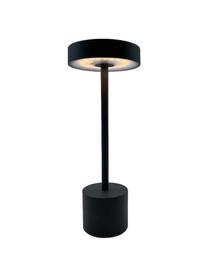 Lámpara de mesa LED regulable para exterior Roby, portátil y táctil, Lámpara: aluminio recubierto, Negro, Ø 11 x Al 30 cm