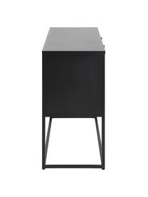Komoda z metalu Neptun, Metal malowany proszkowo, Czarny, S 120 x W 80 cm