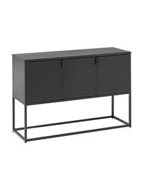 Komoda z metalu Neptun, Metal malowany proszkowo, Czarny, S 120 x W 80 cm
