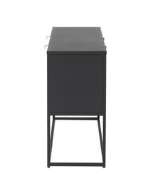 Komoda z metalu Neptun, Metal malowany proszkowo, Czarny, S 120 x W 80 cm