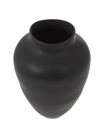 Ručne vyrobená váza Latona, Kamenina, Čierna, Ø 27 x V 41 cm