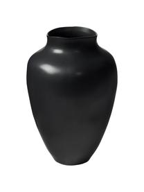 Grand vase artisanal Latona, Céramique, Noir, Ø 27 x haut. 41 cm