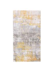 Tappeto di design grigio/giallo Streaks, Tessuto: Jacquard, Retro: cotone misto, rivestito i, Giallo, grigio, Larg. 80 x Lung. 150 cm (taglia XS)