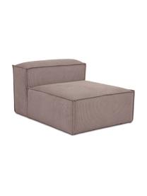 Módulo central de pana sofá Lennon, Tapizado: pana (92% poliéster, 8% p, Estructura: madera de pino maciza, ma, Patas: plástico Las patas están , Pana marrón, An 89 x F 119 cm