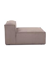 Módulo central de pana sofá Lennon, Tapizado: pana (92% poliéster, 8% p, Estructura: madera de pino maciza, ma, Patas: plástico Las patas están , Pana marrón, An 89 x F 119 cm