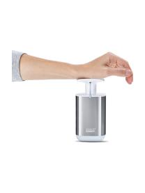 Distributeur de savon Presto, Polypropylène (PP), acier inoxydable, Couleur argentée, blanc, larg. 8 x haut. 16 cm