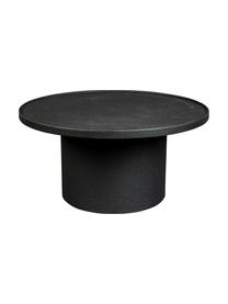 Tavolino rotondo da salotto nero Winston, Nero, Ø 70 x Alt. 36 cm