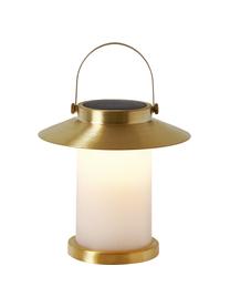 Mobiele dimbare outdoor tafellamp, Diffuser: kunststof, Goudkleurig, Ø 23 x H 22 cm