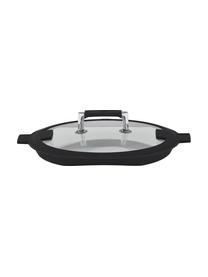 Set 4 pentole in acciaio inox Silence Pro, Coperchio: vetro, silicone, Argentato, nero, Set in varie misure