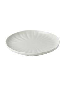 Vajilla con relieves Sali, 4 comensales (12 pzas.), Porcelana, Gris claro, 4 comensales (12 pzas.)