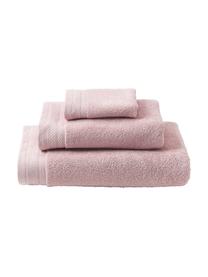 Handtuch-Set Premium aus Bio-Baumwolle, 3-tlg., 100 % Bio-Baumwolle, GOTS-zertifiziert (von GCL International, GCL-300517)
 Schwere Qualität, 600 g/m², Altrosa, Set mit verschiedenen Größen