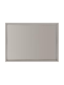Vassoio grande grigio lucido Hayley, Vassoio: pannello di fibra a media, Grigio chiaro, fondo: grigio chiaro, Larg. 24 x Prof. 33 cm