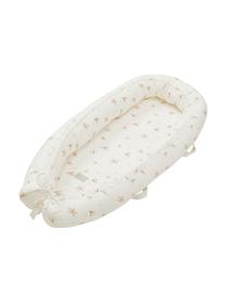 Babynest de algodón ecológico Wildflower, Funda: 100% algodón ecológico co, Crema, rosa, An 88 x Al 14 cm