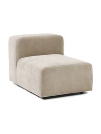 Middelste module Lena, Bekleding: geweven stof (88% polyest, Frame: grenenhout, multiplex, ha, Poten: kunststof, Geweven stof beige, B 76 x D 106 cm