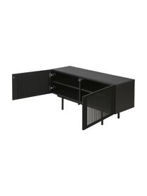 Aparador pequeño Mojo, Patas: metal con pintura en polv, Negro, An 120 x Al 60 cm