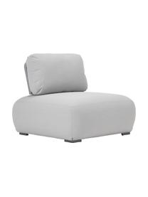 Sillón modular para exterior Olala, Tapizado: 100% poliéster Alta resis, Estructura: metal recubierto, Cordón: 100% poliester, Tejido gris claro, An 103 x F 78 cm