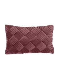 Housse de coussin rectangulaire velours Sina, Velours (100 % coton), Rose, larg. 30 x long. 50 cm