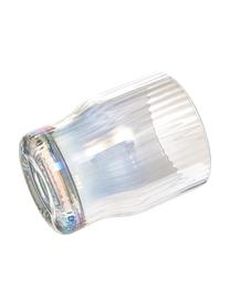 Vasos soplados artesanalmente con relieve Juno, 4 uds., Vidrio, Transparente, Ø 9 x Al 11 cm