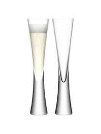 Flûtes à champagne Moya, 2 pièces, Verre, Transparent, Ø 6 x haut. 25 cm, 170 ml