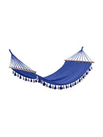 Závesné ležadlo so strapcami Beach, 65 %  bavlna, 35 %  polyester, Modrá, Š 100 x D 200 cm