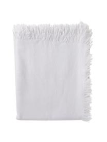 Nappe blanche en tissu Nalia, 100 % coton, Blanc, Pour 6 à 8 pers. (larg. 160 x long. 250 cm)