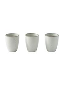 Tazza senza manico fatta a mano Nordic Sand 6 pz, Gres, Tonalità beige, tonalità grigie, Ø 8 x Alt. 10 cm, 250 ml