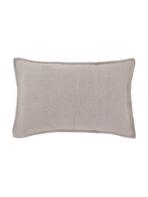 Funda de cojín de lino Lanya, 100% lino 

Por naturaleza, el lino tiene un tacto bastante tosco y un aspecto arrugado natural. La alta resistencia al desgarro hace que el lino sea resistente a la abrasión y duradero., Beige, An 40 x L 60 cm