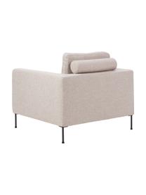 Sillón Cucita, Tapizado: tejido (100% poliéster) A, Estructura: madera de pino maciza con, Patas: metal pintado, Tejido beige, An 98 x F 94 cm