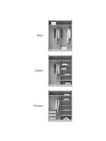Modulární šatní skříň s posuvnými dveřmi Simone, šířka 150 cm, různé varianty, Dřevo, šedá, Interiér Basic, Š 150 x V 200 cm