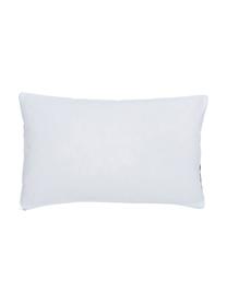 Gestreifte Kissenhülle Ren, 100% Baumwolle, Weiß, Dunkelblau, B 30 x L 50 cm