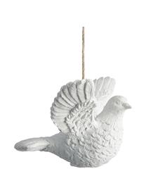 Bruchfeste Baumanhänger Dove, 2 Stück, Weiß, B 9 x H 6 cm