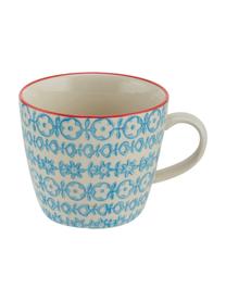 Tassen Carla mit kleinem Muster, 4er-Set, Steingut, Bunt, gemustert, Ø 10 x H 8 cm, 300 ml