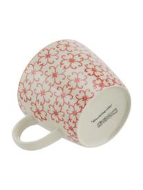 Tassen Carla mit kleinem Muster, 4er-Set, Steingut, Bunt, gemustert, Ø 10 x H 8 cm, 300 ml
