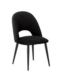 Čalouněná židle Rachel, Černá, Š 53 cm, H 57 cm