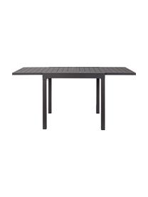Uitschuifbare tuintafel Pelagius, Gepoedercoat aluminium, Antraciet, B 83-166 x D 80 cm