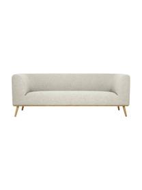 Sofa Archie (3 plazas), Tapizado:  100% lana, Estructura: madera de pino con certif, Patas: madera de roble aceitada , Tejido beige, An 222 x F 90 cm