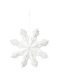 Schneeflocken-Anhänger Snowflake, 2 Stück, Papier, Weiß, Ø 15 cm