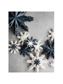 Schneeflocken-Anhänger Snowflake, 2 Stück, Papier, Weiß, Ø 15 cm