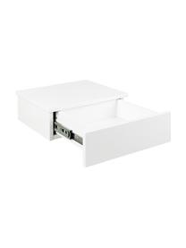 Wand-Nachttisch Avignon, Mitteldichte Holzfaserplatte (MDF), lackiert, Weiß, B 37 x H 13 cm