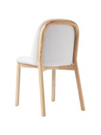 Čalouněná židle z jasanového dřeva Julie, Béžová, světlé jasanové dřevo, Š 47 cm, V 81 cm