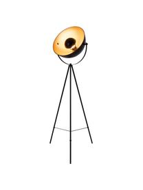Tripod Stehlampe Bernice, Lampenschirm: Metall, beschichtet, Lampenfuß: Metall, beschichtet, Schwarz, Orange, Ø 40 x H 150 cm
