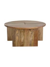 Table basse ronde bois de manguier Match, 2 élém., Bois de manguier, Bois de manguier clair, Ø 90 cm