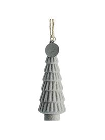 Ciondolo albero Jalia alt. 9 cm, 2 pz, Grigio, Ø 3 x Alt. 9 cm